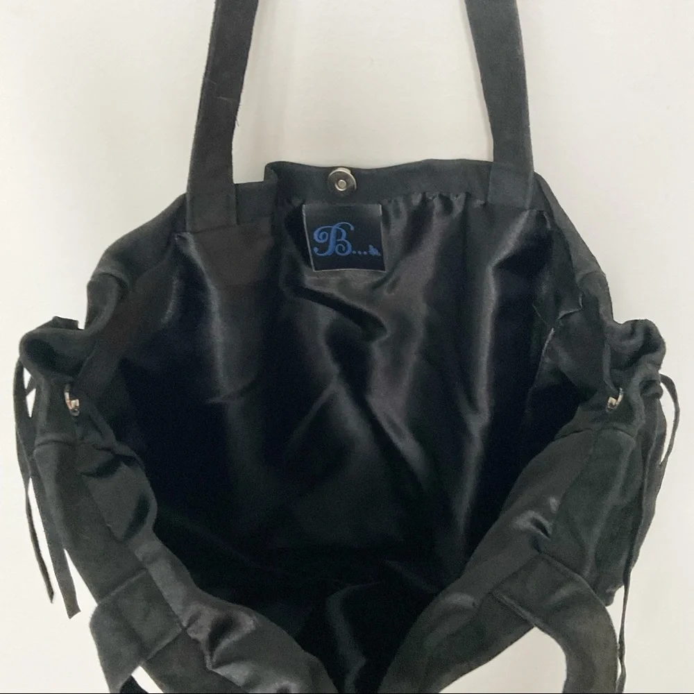 New Colts Tote Bag Rhinestone Colts Logo Large Size, Suede bag